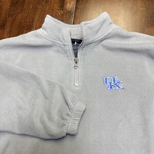 Kentucky Pro Edge 1/4 Zip Pullover Youth M/L - 8/10 Color Gray UK basketball BBN
